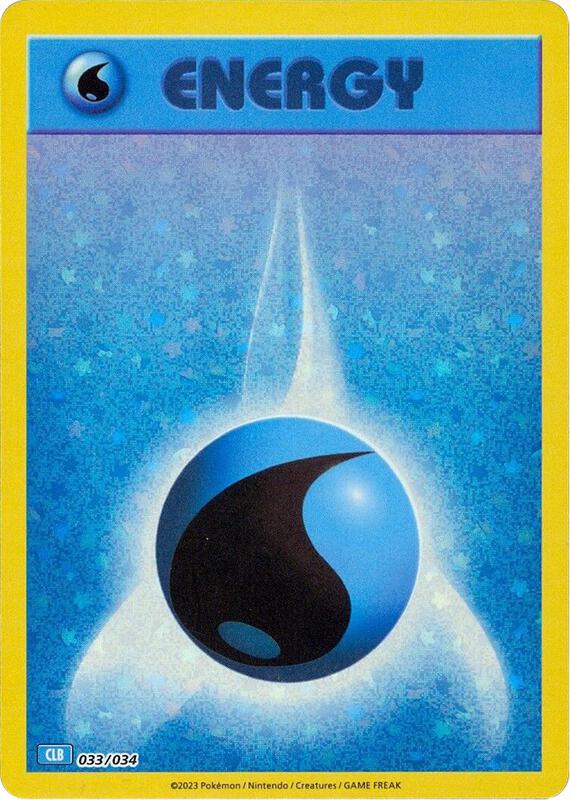 Karta Pokemon Basic Water Energy 33/034 - Trading Card Game Classic