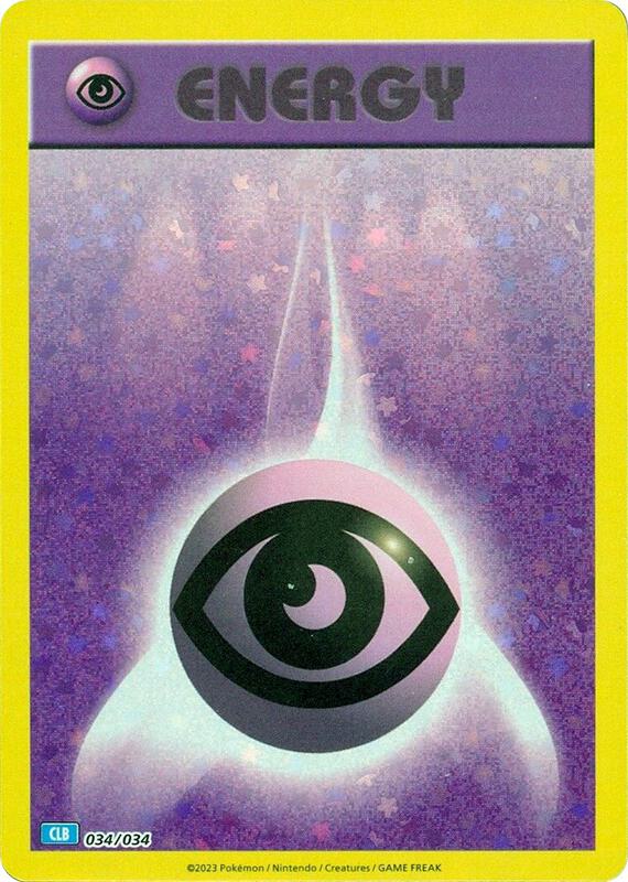 Karta Pokemon Basic Psychic Energy 34/034 - Trading Card Game Classic