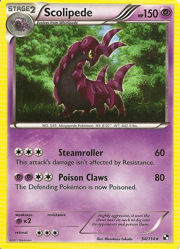 Karta Pokemon Scolipede 54/114 (Cracked Ice Holo) - Blister Exclusives