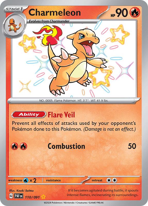 Charmeleon 110/091 - Paldean Fates
