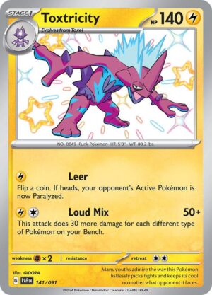 Toxtricity 141/091 - Paldean Fates