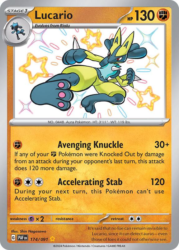 Lucario 174/091 - Paldean Fates