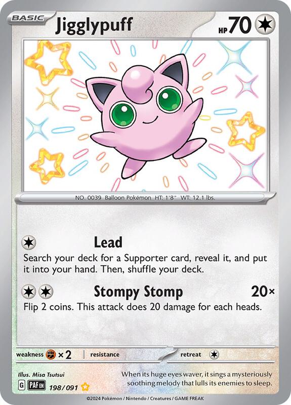 Jigglypuff 198/091 - Paldean Fates