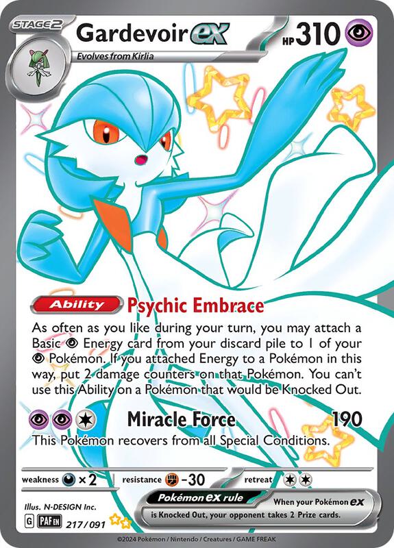 Gardevoir ex 217/091 - SV: Paldean Fates ( PAF 217 )