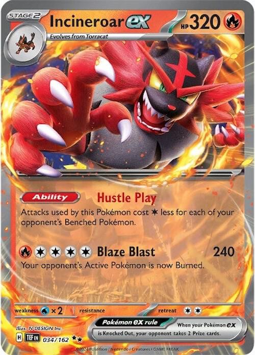 Incineroar ex 034/162 - Temporal Forces