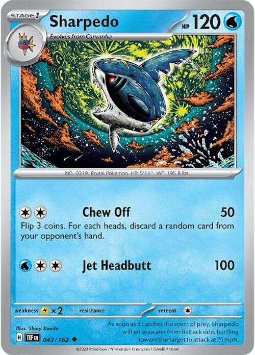 Sharpedo 043/162 - Temporal Forces