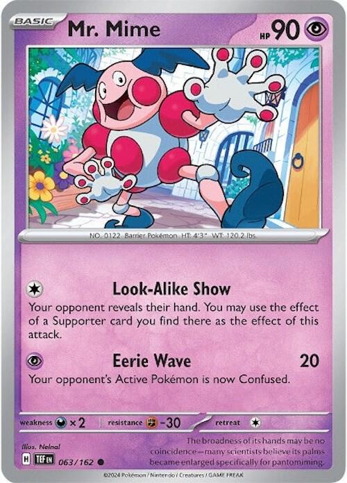Mr. Mime 063/162 - Temporal Forces