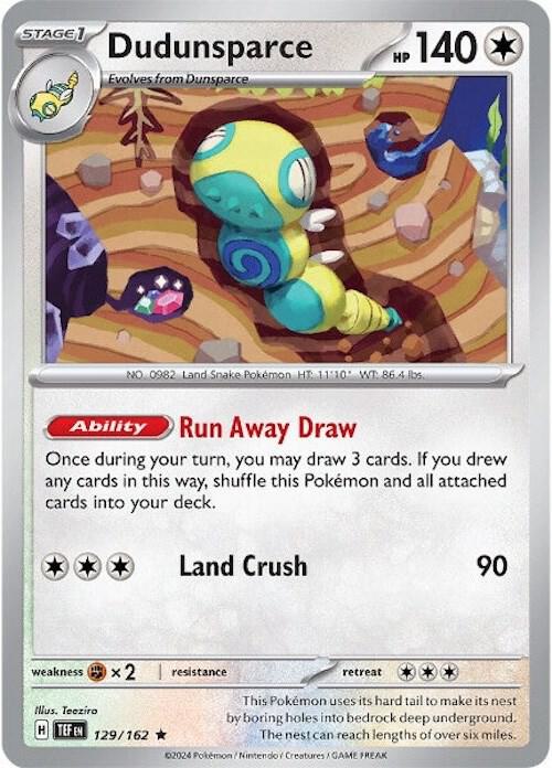 Dudunsparce 129/162 - Temporal Forces