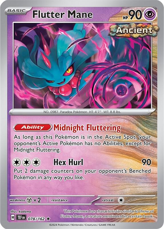 Karta Pokemon Flutter Mane 78/162 - Deck Exclusives