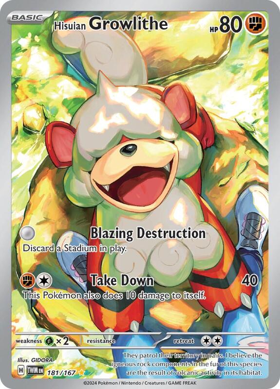 Hisuian Growlithe 181/167 - Twilight Masquerade
