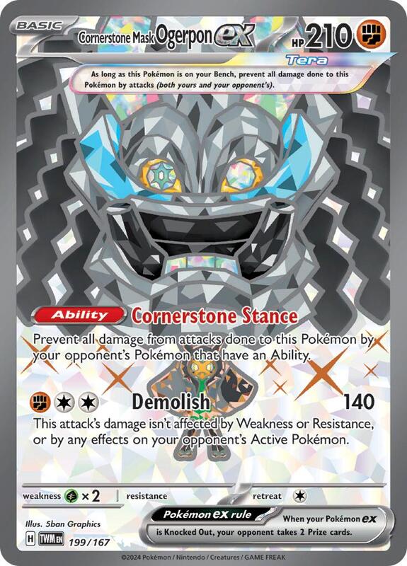Cornerstone Mask Ogerpon ex 199/167 - Twilight Masquerade