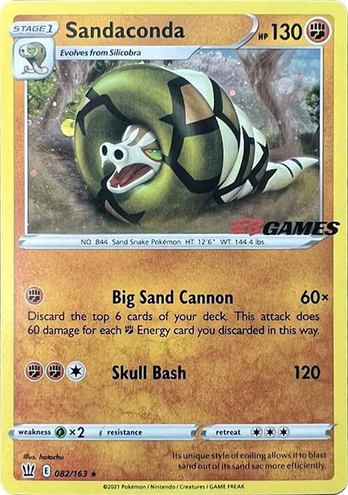 Karta Pokemon Sandaconda 82/163 (EB Games Exclusive) - Miscellaneous Cards & Products