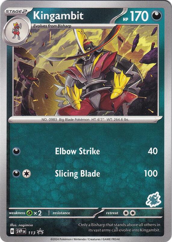 Karta Pokemon Kingambit - Darkrai Deck - Battle Academy 2024 113