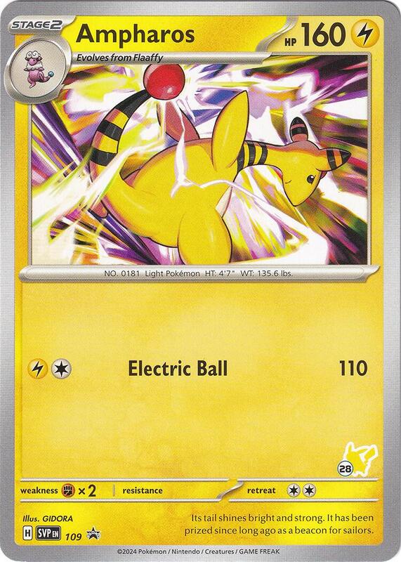 Karta Pokemon Ampharos - Pikachu 28 - Battle Academy 2024 109