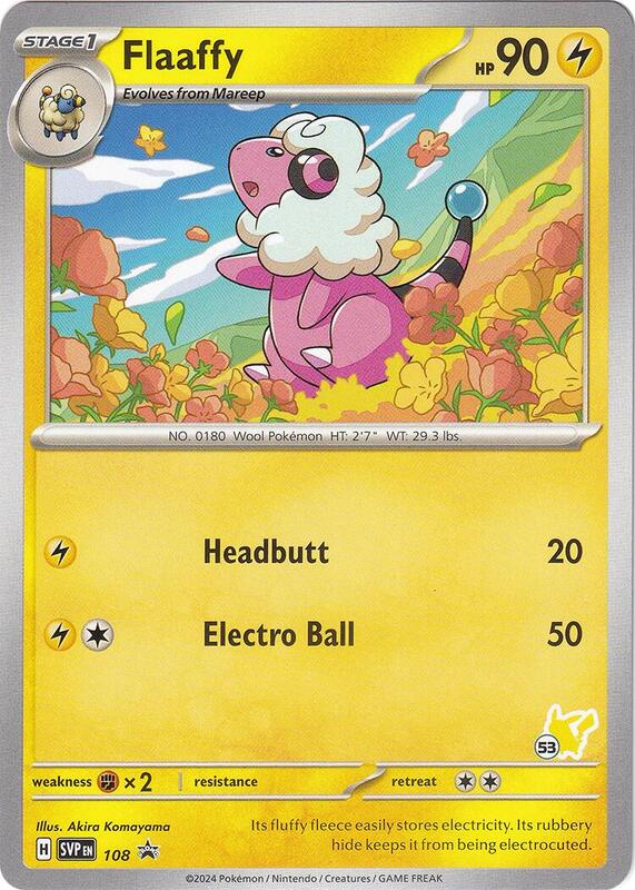 Karta Pokemon Flaaffy - Pikachu 53 - Battle Academy 2024 108