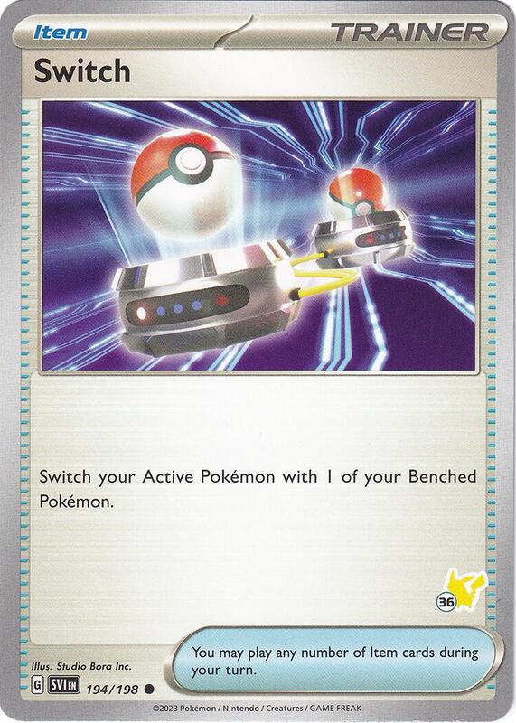 Karta Pokemon Switch 194/198 - Pikachu 36 - Battle Academy 2024