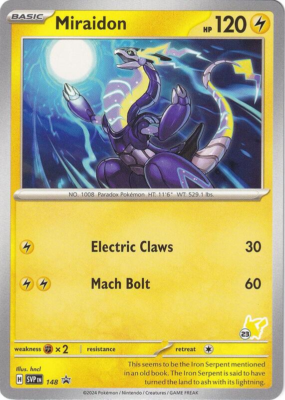 Karta Pokemon Miraidon - Pikachu 23 - Battle Academy 2024 148