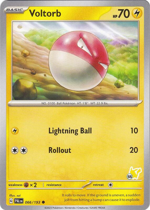 Karta Pokemon Voltorb 66/193 - Pikachu 55 - Battle Academy 2024