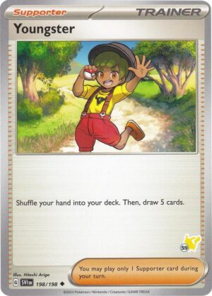 Karta Pokemon Youngster 198/198 - Pikachu 59 - Battle Academy 2024