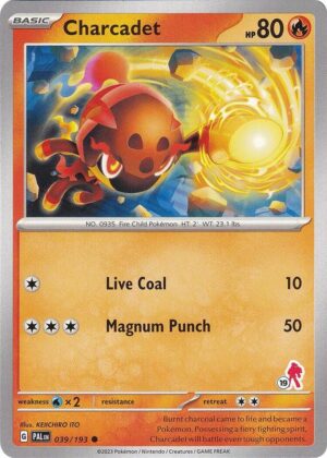 Karta Pokemon Charcadet 39/193 - Armarouge 19 - Battle Academy 2024