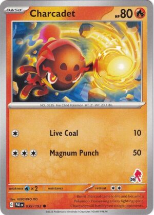 Karta Pokemon Charcadet 39/193 - Armarouge 56 - Battle Academy 2024
