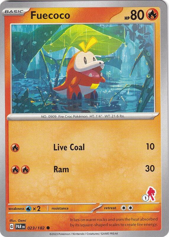 Karta Pokemon Fuecoco 23/182 - Armarouge 1 - Battle Academy 2024