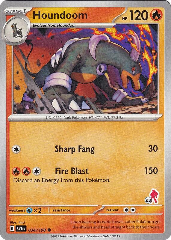 Karta Pokemon Houndoom 34/198 - Armarouge 23 - Battle Academy 2024