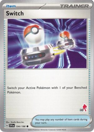 Karta Pokemon Switch 194/198 - Armarouge 40 - Battle Academy 2024