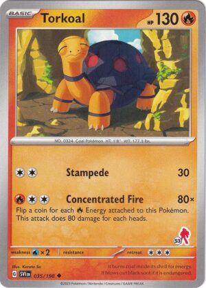 Karta Pokemon Torkoal 35/198 - Armarouge 53 - Battle Academy 2024