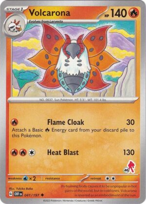 Karta Pokemon Volcarona 41/197 - Armarouge 46 - Battle Academy 2024