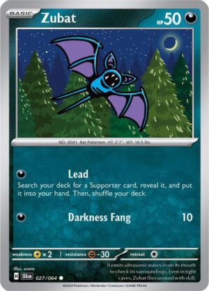 Zubat 027/064 - Shrouded Fable