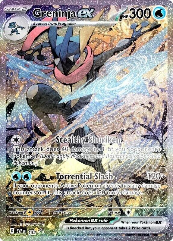 Karta Pokemon Greninja ex - 132 - SV: Scarlet & Violet Promo Cards 132