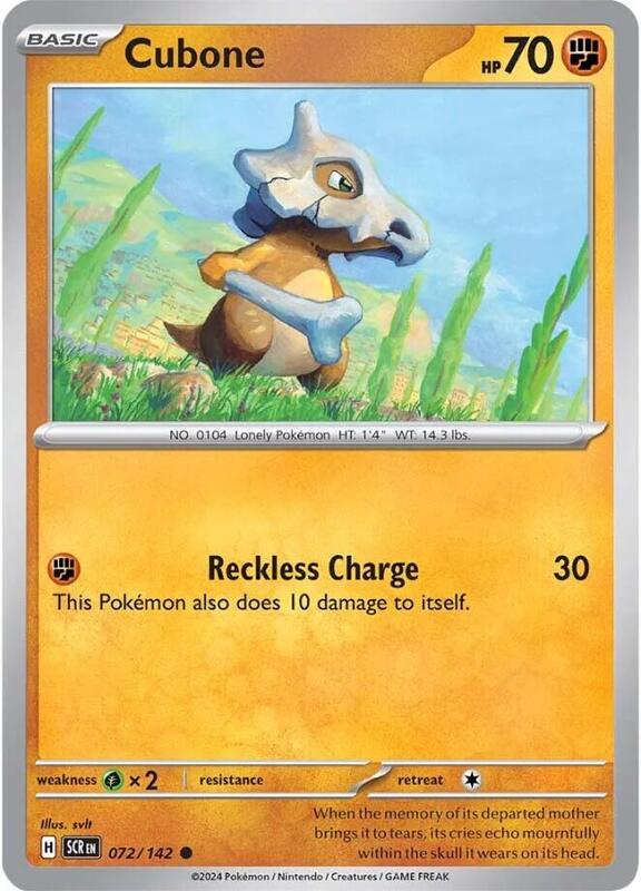 Cubone 072/142 - Stellar Crown