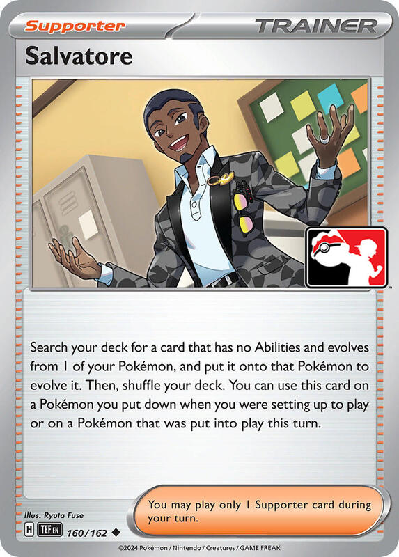 Karta Pokemon Salvatore 160/162 - Prize Pack Series Cards