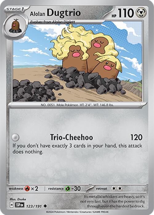 Alolan Dugtrio 123/191 - Surging Sparks