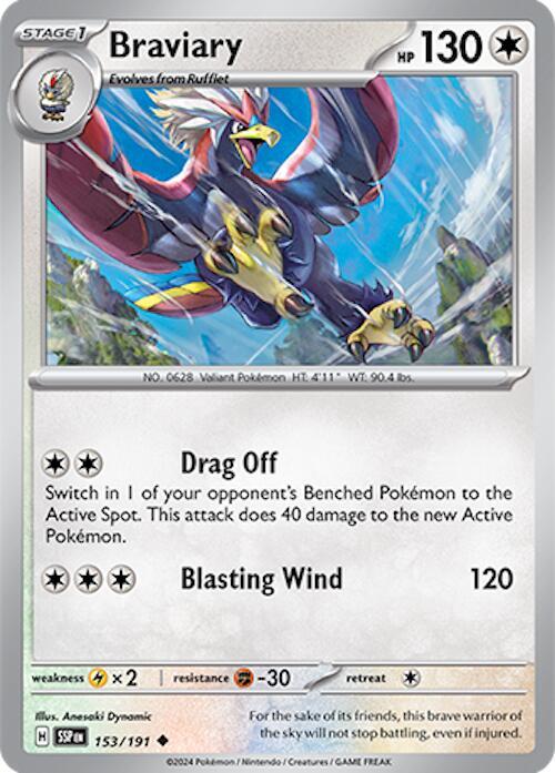 Braviary 153/191 - Surging Sparks