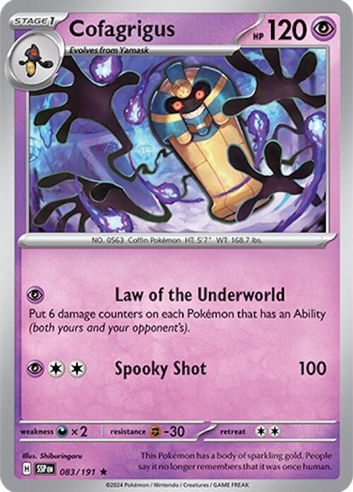 Cofagrigus 083/191 - Surging Sparks