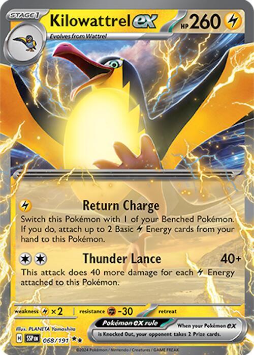 Kilowattrel ex 068/191 - Surging Sparks