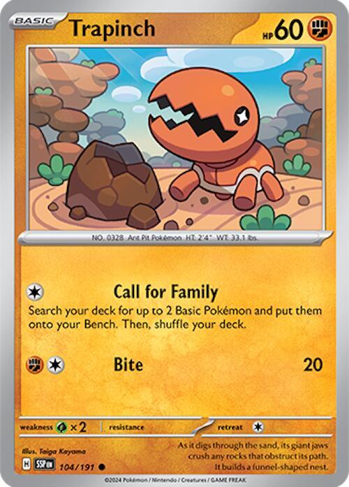 Trapinch 104/191 - Surging Sparks