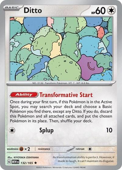 Karta Pokemon Ditto 132/165 - Deck Exclusives