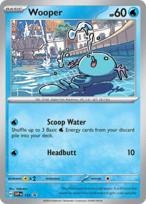 Karta Pokemon Wooper - 155 - SV: Scarlet & Violet Promo Cards 155
