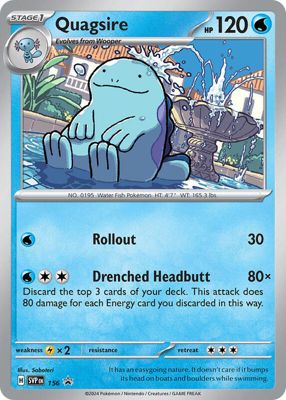Karta Pokemon Quagsire - 156 - SV: Scarlet & Violet Promo Cards 156