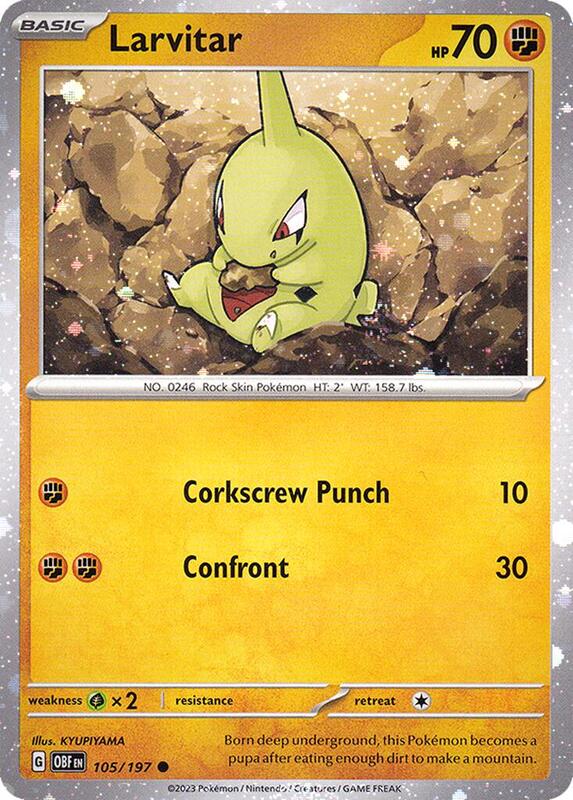 Karta Pokemon Larvitar 105/197 (Cosmos Holo) - Miscellaneous Cards & Products