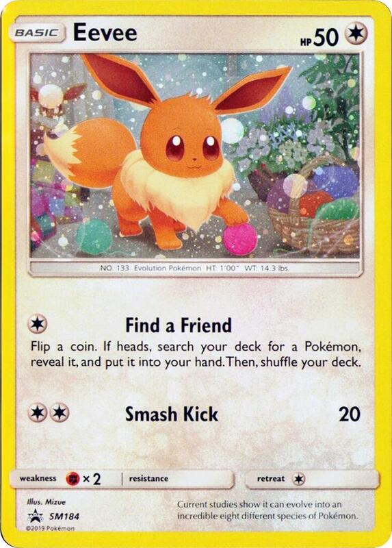 Karta Pokemon Eevee - SM184 (Cosmos Holo) - SM Promos SM184