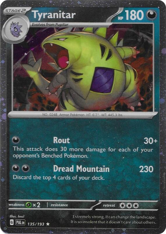 Karta Pokemon Tyranitar 135/193 (Cosmo Foil) - Miscellaneous Cards & Products