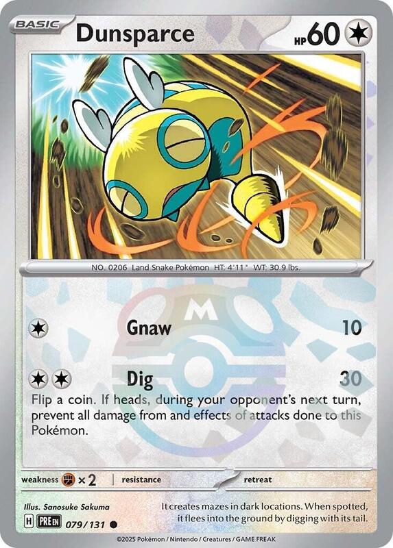 Dunsparce 079/131 - Prismatic Evolutions
