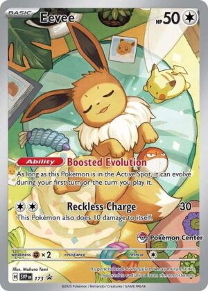 Karta Pokemon Eevee - 173 (Pokemon Center Exclusive) - SV: Scarlet & Violet Promo Cards 173
