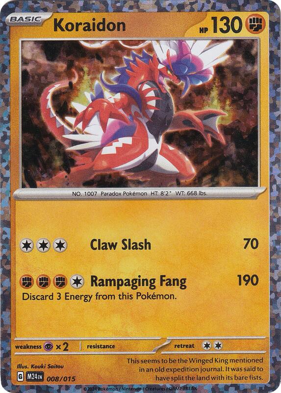 Karta Pokemon Koraidon 8/015 - McDonald's Promos 2024