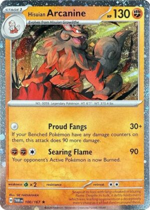 Karta Pokemon Hisuian Arcanine 100/167 (Cosmos Holo) - Blister Exclusives