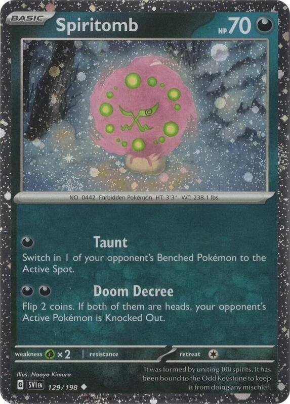 Karta Pokemon Spiritomb 129/198 (Cosmos Holo) - Miscellaneous Cards & Products